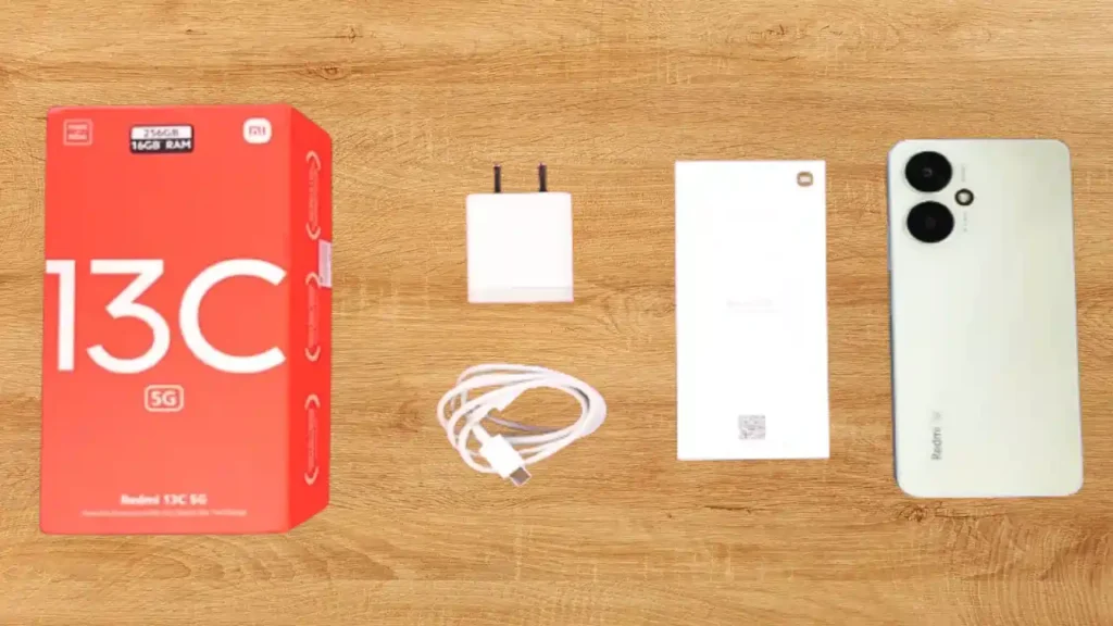 What Is Inside Redmi 13C 5G Box Items Image