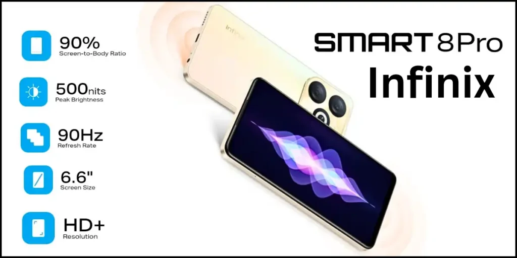 Infinix Smart 8 Pro Display Features 
