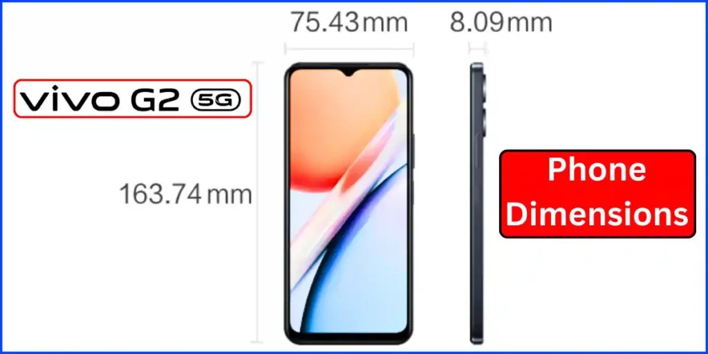 Vivo G2 5G Phone Dimensions