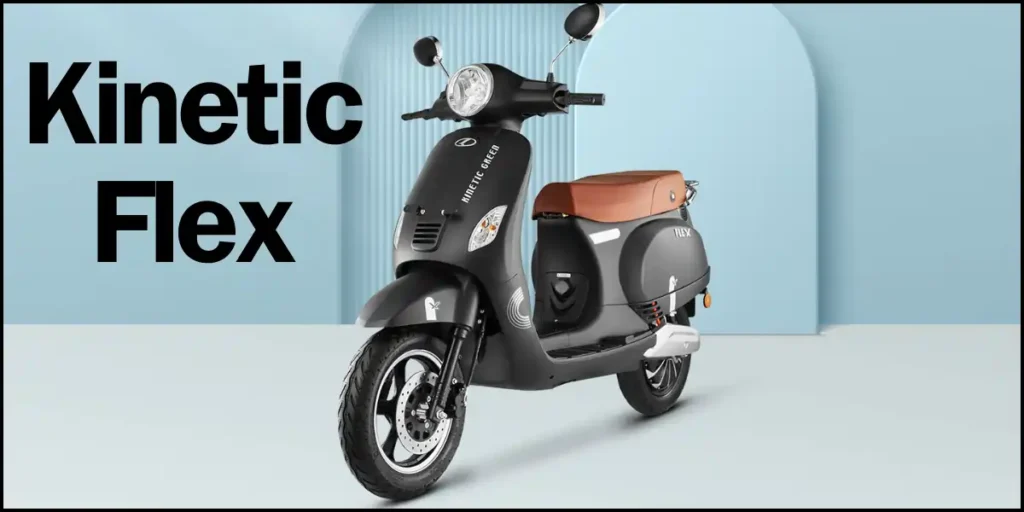 Kinetic Flex Electric Scooter In Black Colour