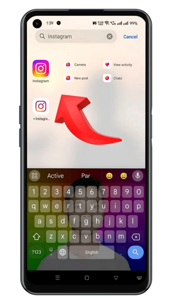 Instagram par active off kaise kare Step - 01