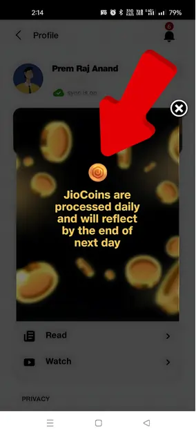 Jio Coin Interface