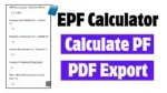 Provident Fund Calculator Tool With Exiting Balence