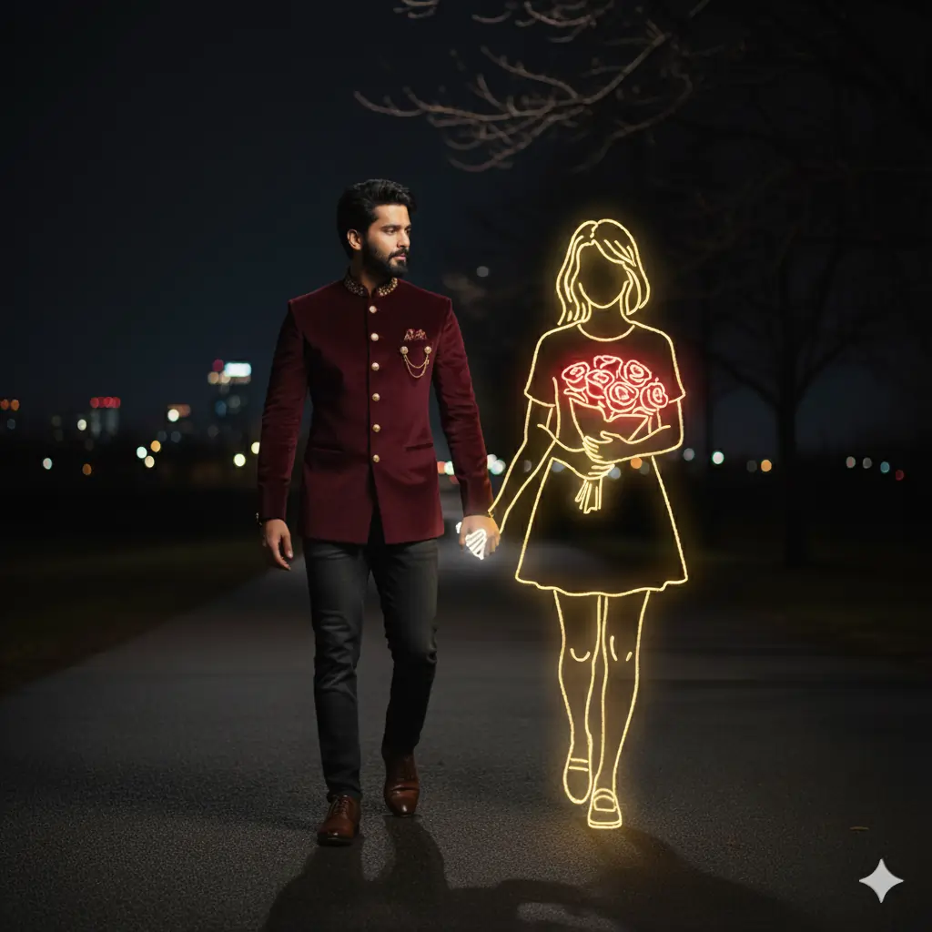 AI Glowing Girlfriend Google AI Gemini Image Prompt